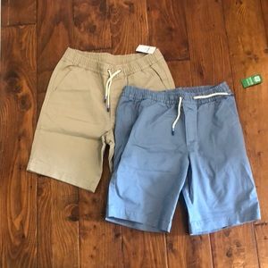 Two pair of gap elastic khaki shorts size XXL